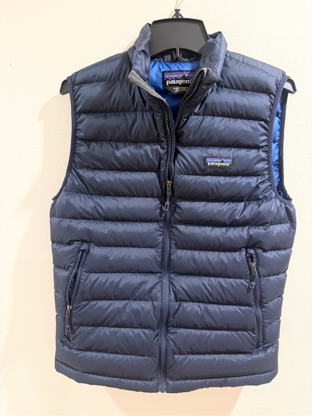 patagonia down sweater Vest Navy Blue Men’s Small